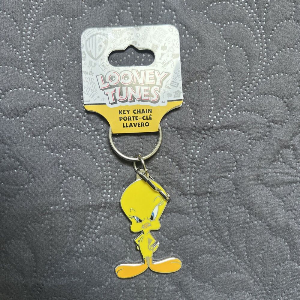 LOONEY TUNES TWEETY KEY CHAIN (14225) Novelty Nostalgia Gifting Cartoon Kids Fan